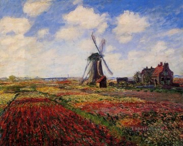  campo Pintura al %C3%B3leo - Campo de tulipanes en Holanda Claude Monet